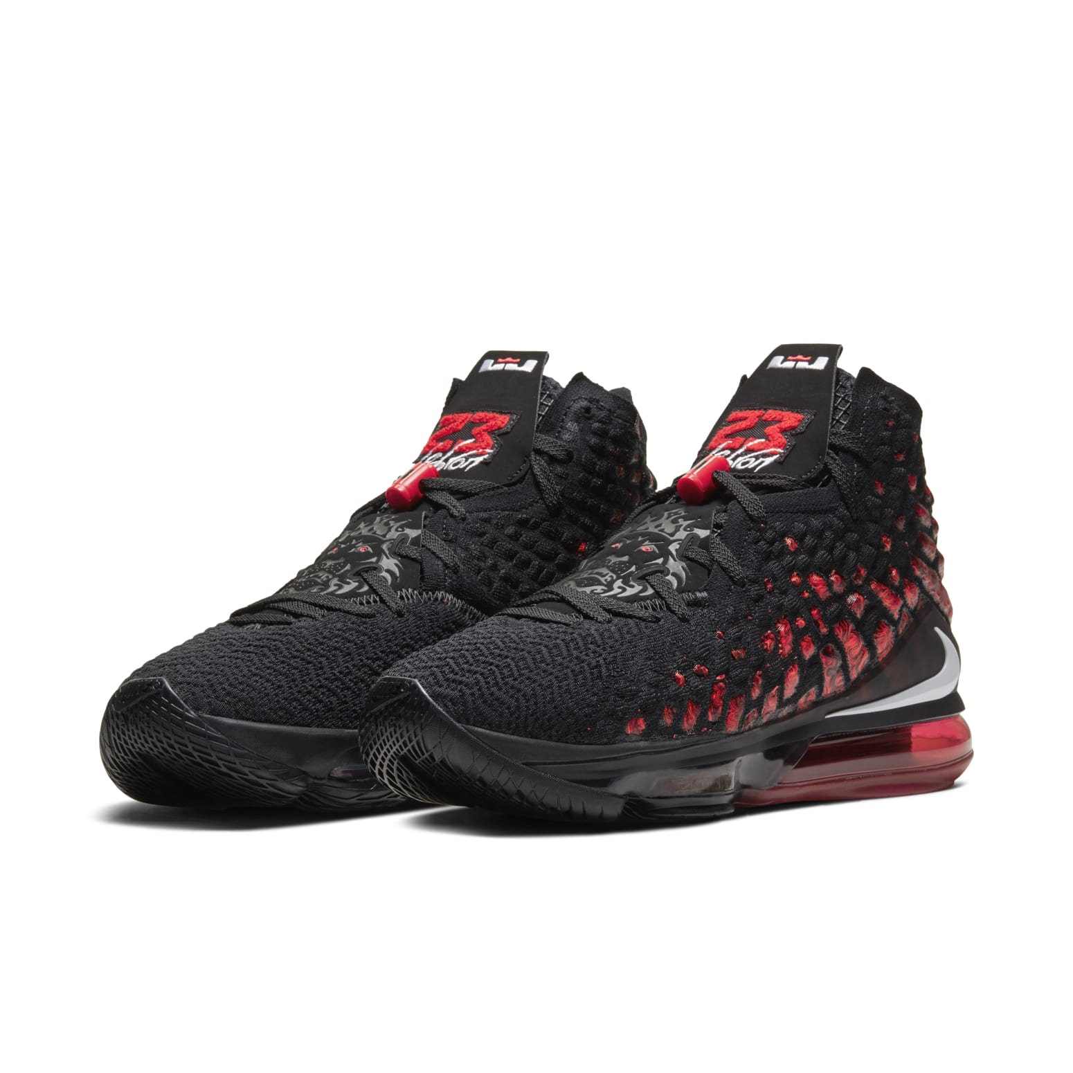 Nike LeBron 17 EP 'Infrared VI 'Black White University Red' BQ3178-006