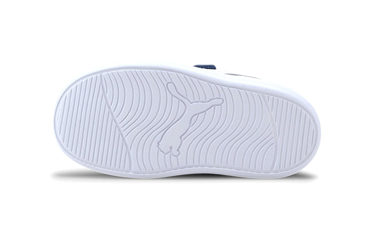 (TD) PUMA Courtflex V2 Mesh Sneakers White/Blue 371759-01