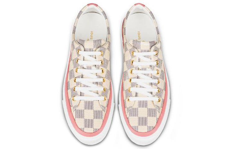 (WMNS) LOUIS VUITTON LV Stellar Damier Azur Low-Top Sports Shoes Pink 1A4XMQ