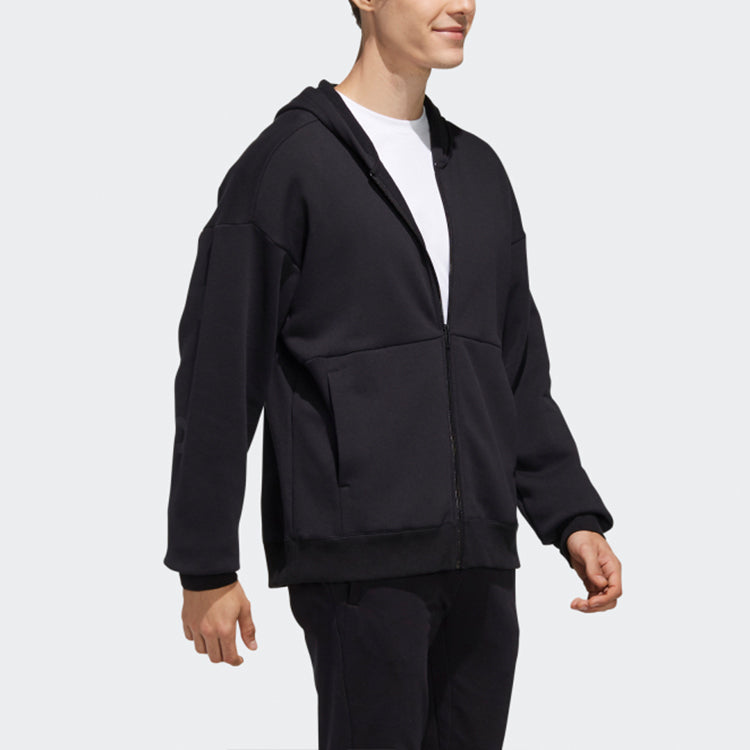 adidas M S2s Swt Fzhd Sports Hooded Jacket Black ED2008