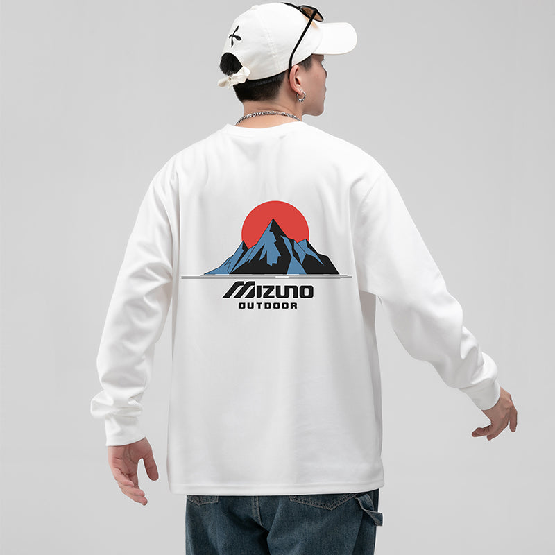 Mizuno Graphic Long Sleeve T-shirt 'White' A2CA2A03