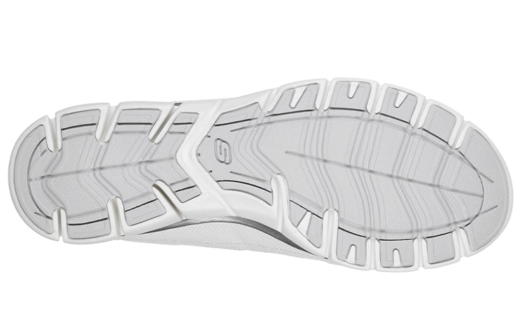 (WMNS) Skechers Gratis Low-Top Running Shoes White 22823-WSL
