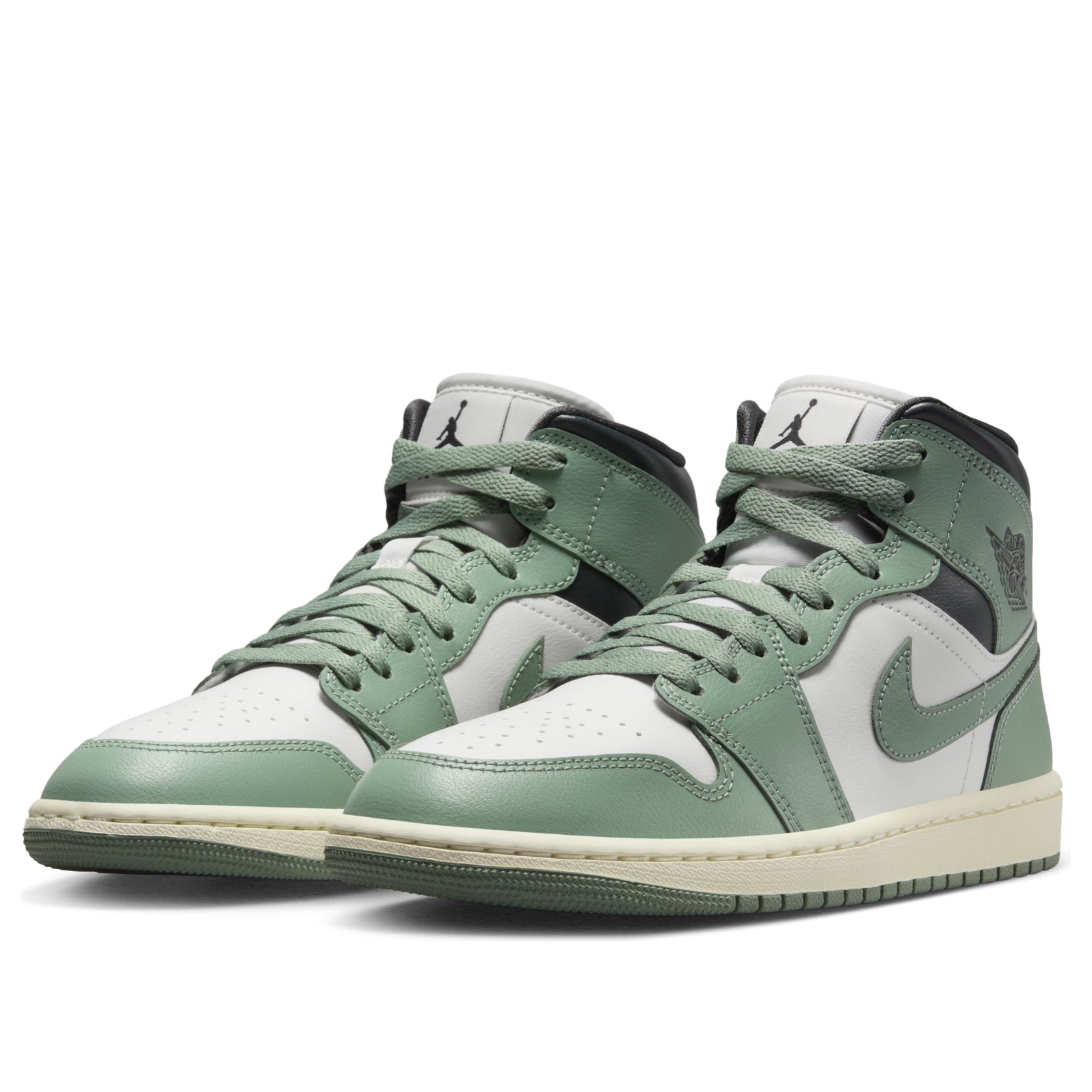 (WMNS) Air Jordan 1 Mid 'Jade Smoke' BQ6472-130