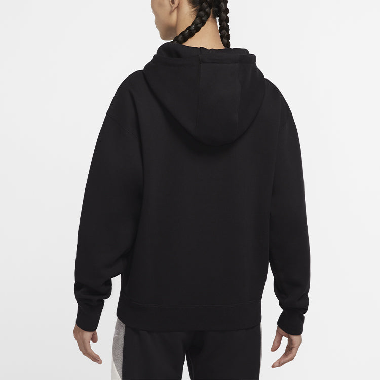 Men's Nike Logo Embroidered Solid Color Fleece Lined Black DA0316-010