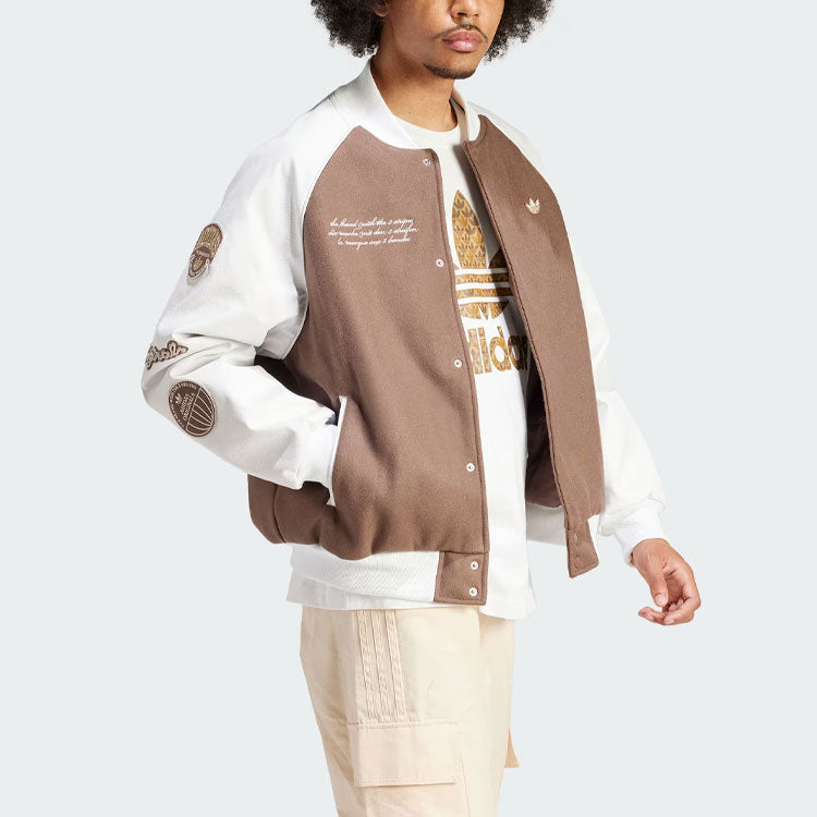 adidas originals Vrct Jacket Asia Sizing 'Brown' IS0191