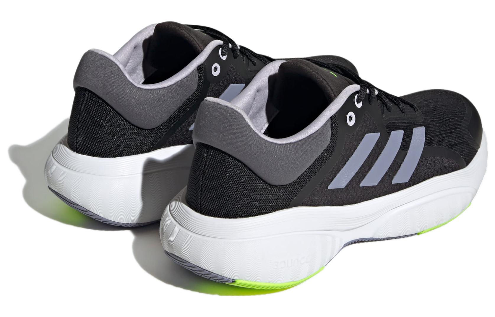 (WMNS) adidas Response 'Core Black Silver Violet Lucid Lemon' IG0332
