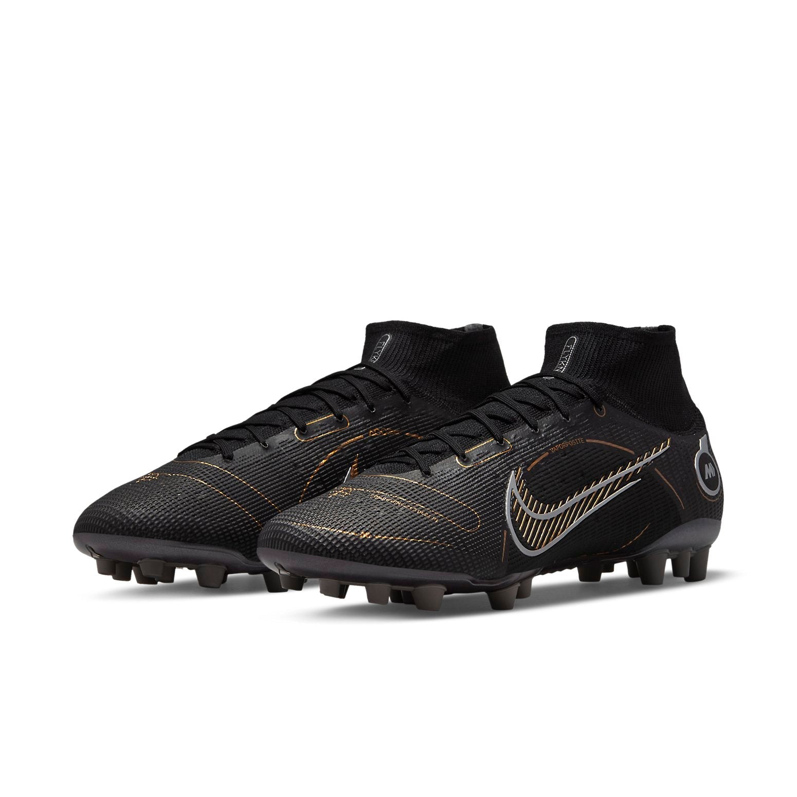 Nike Mercurial Superfly 8 Elite AG 'Black Metallic Gold' DJ2841-007