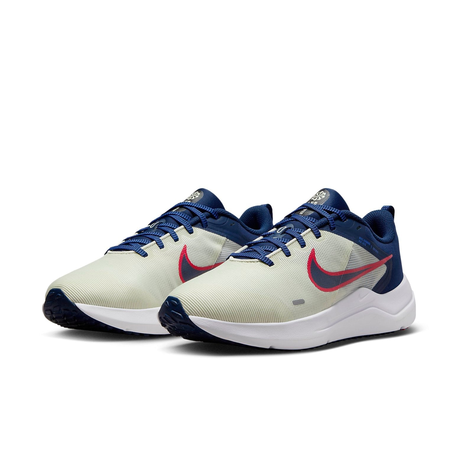 Nike Downshifter 12 Road Running Shoes 'White Red Midnight Navy' DD9293-012