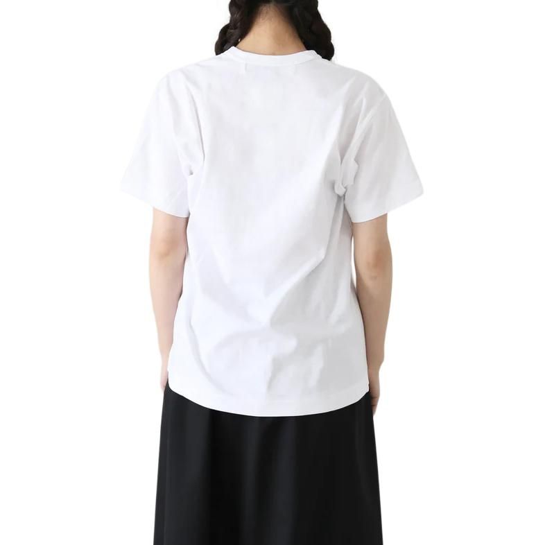 COMME des GARCONS PLAY SS25 Heart Emblem T-Shirt 'White' AX-T108-051-2
