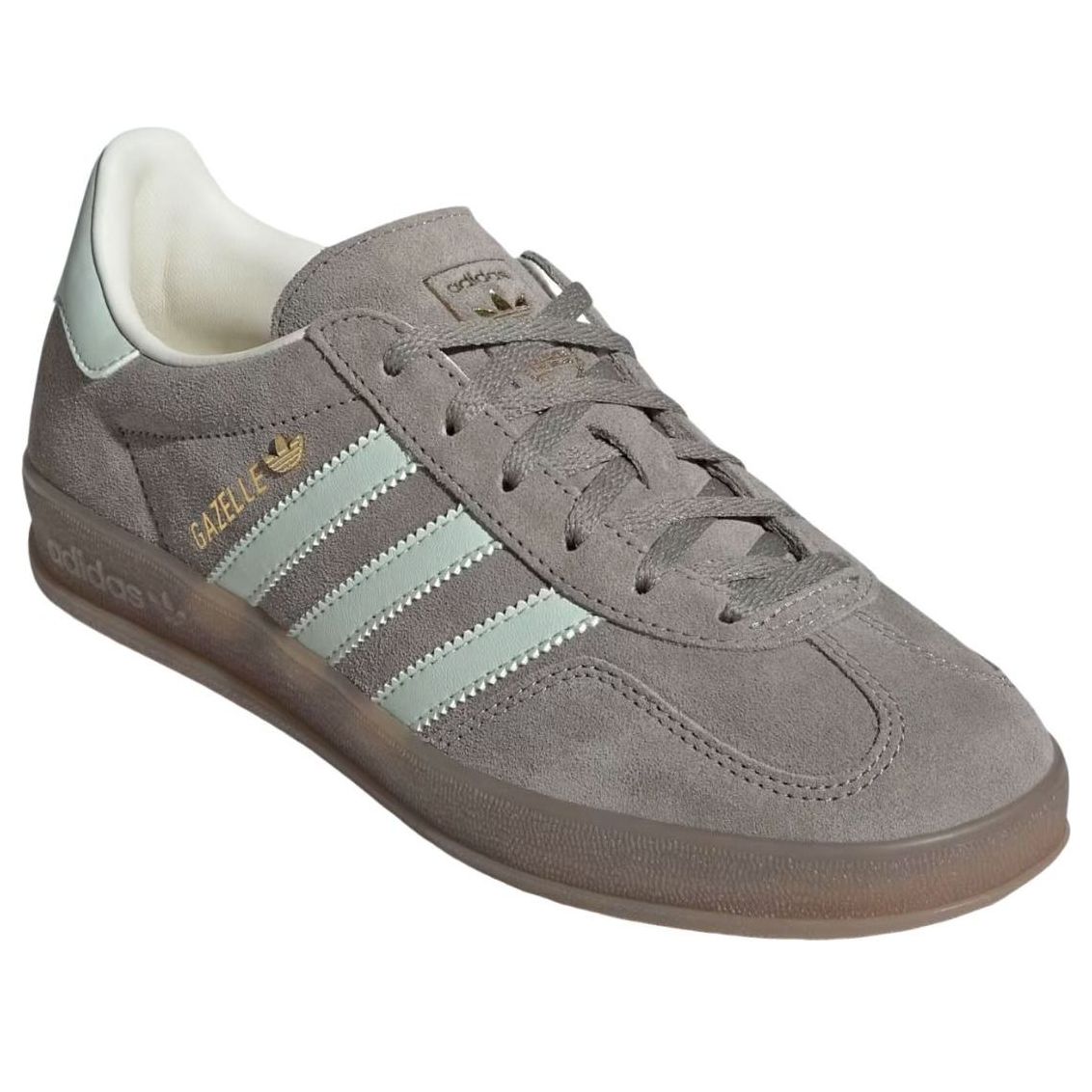 (WMNS) adidas Gazelle Indoor 'Silver Pebble Linen Green Gum' JR2430