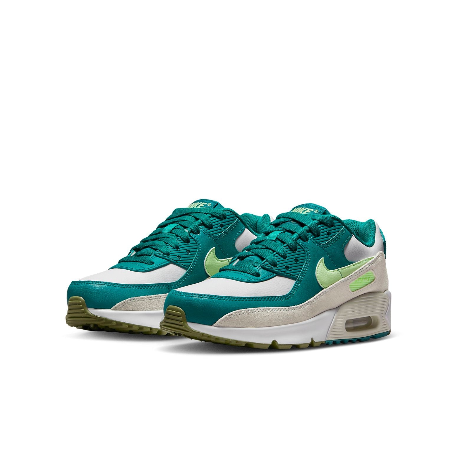 (GS) Nike Air Max 90 LTR 'Bright Spruce Barely Volt' CD6864-124