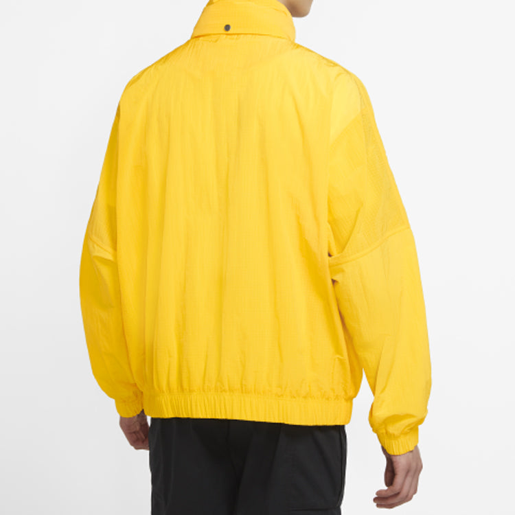 Men's Nike Stay Warm Jacket Tops Retro Casual Sports Yellow CT4585-731