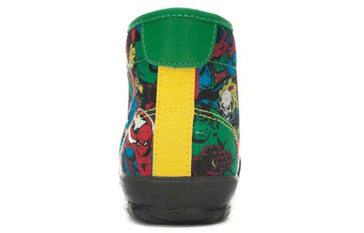 (WMNS) Li-Ning x MARVEL Comics Graphic Classic Canvas Shoes 'Black Green' ALAK124-3
