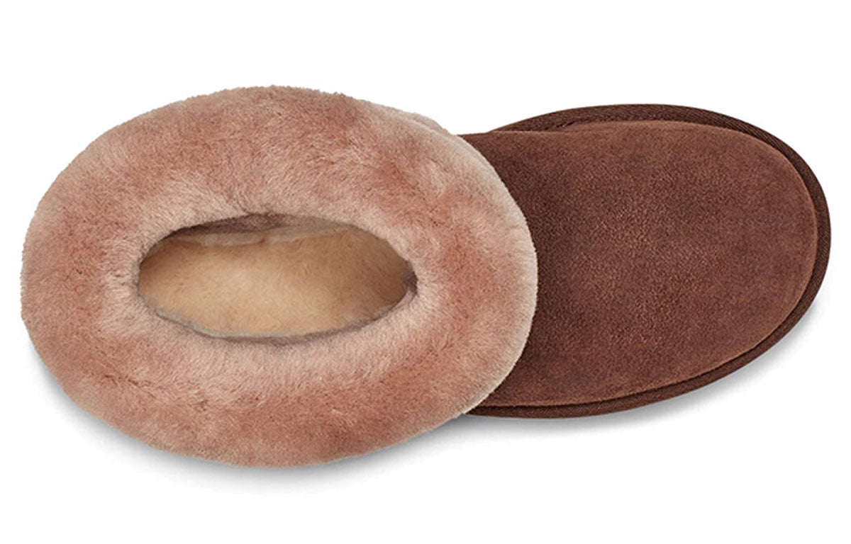 (WMNS) UGG Fluff Mini Belted Snow Boots Brown 1112483-BCAM