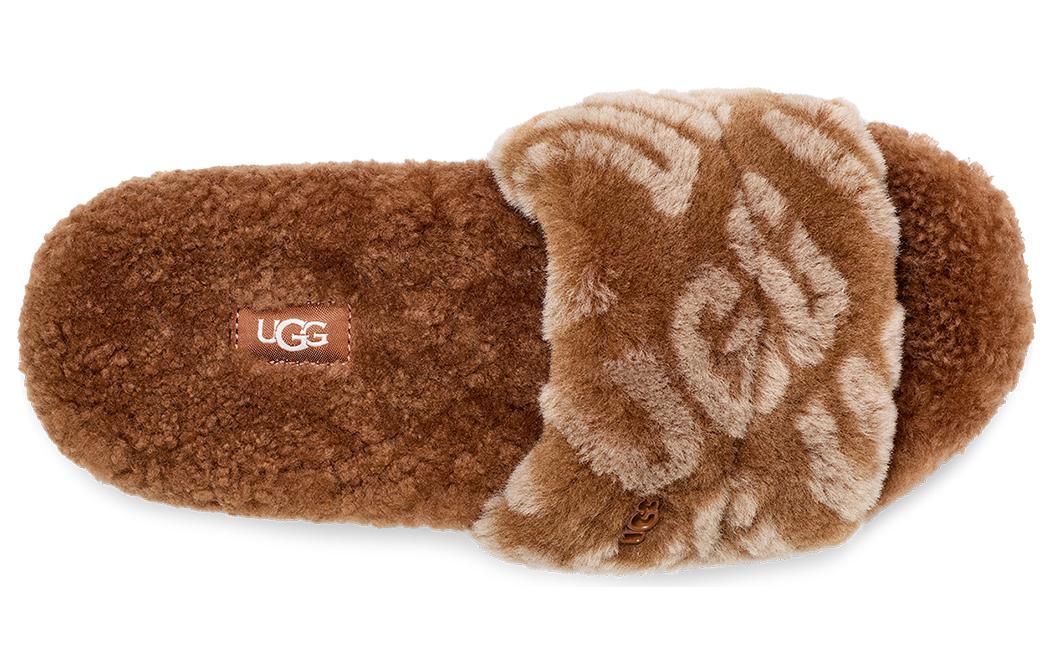 (WMNS) UGG Logo Slides 'Brown' 1148770-HWD