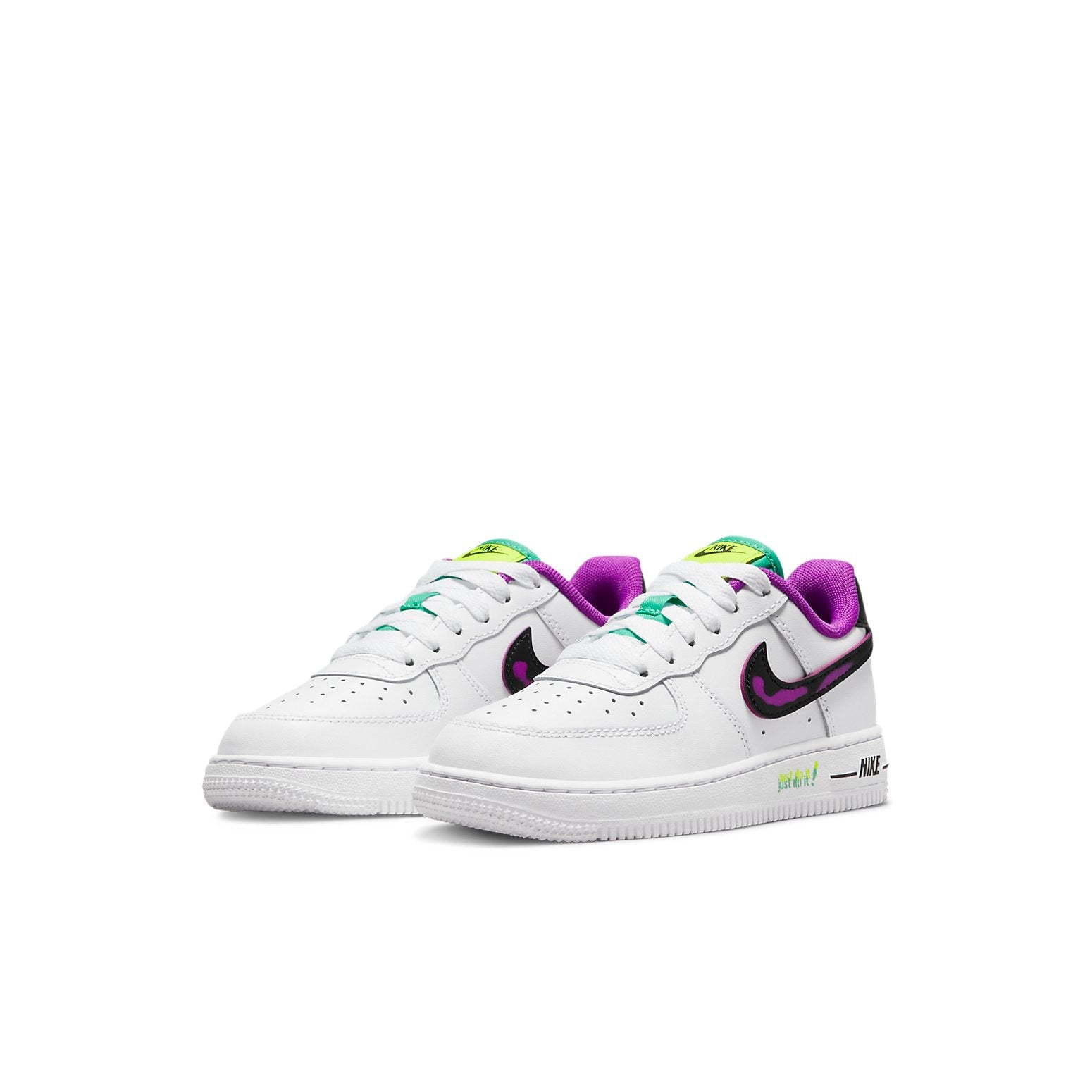 (PS) Nike Force 1 LV8 'Just Do It! - White Vivid Purple' DX3942-100