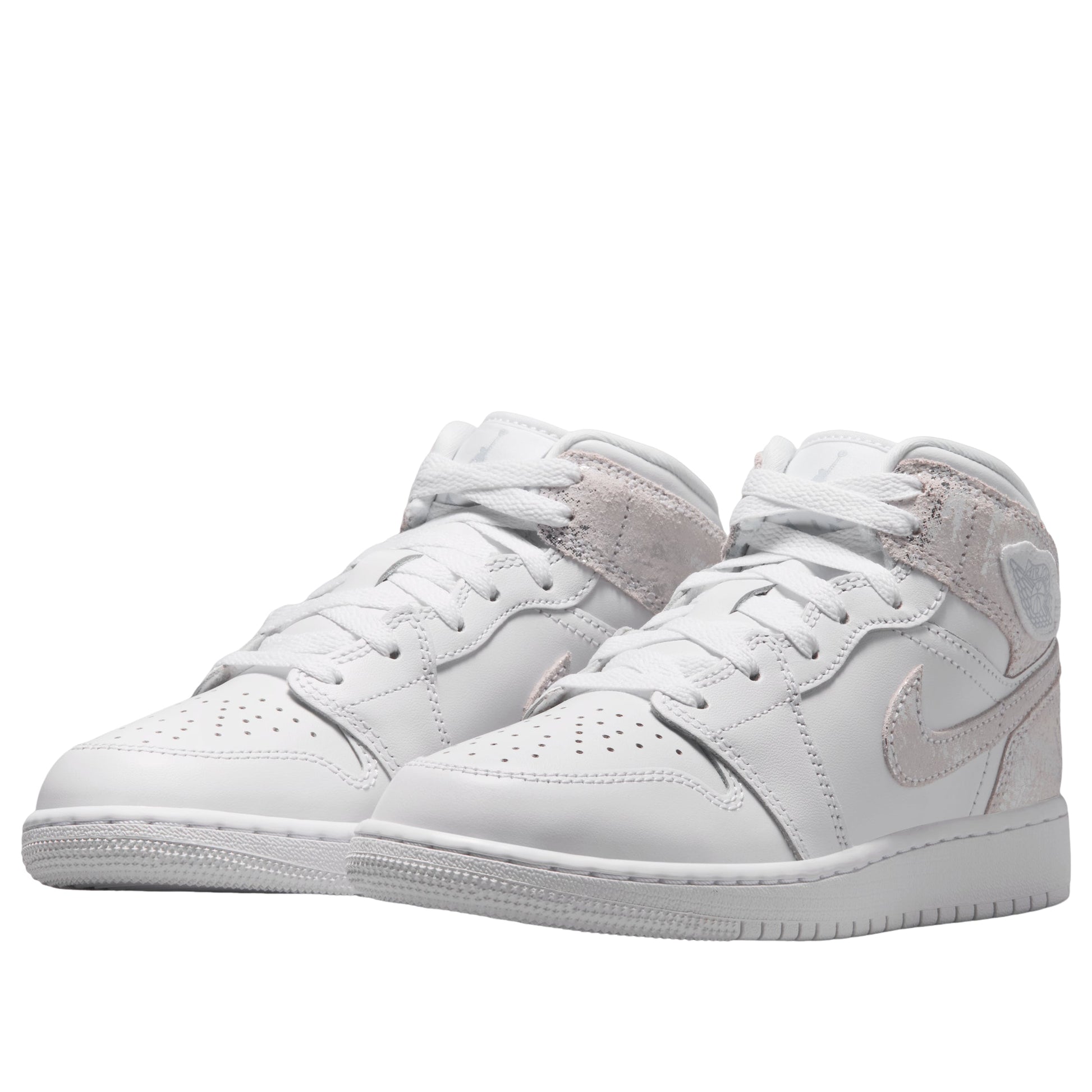 (GS) Air Jordan 1 Mid SE 'White Field Silver' IR2320-100