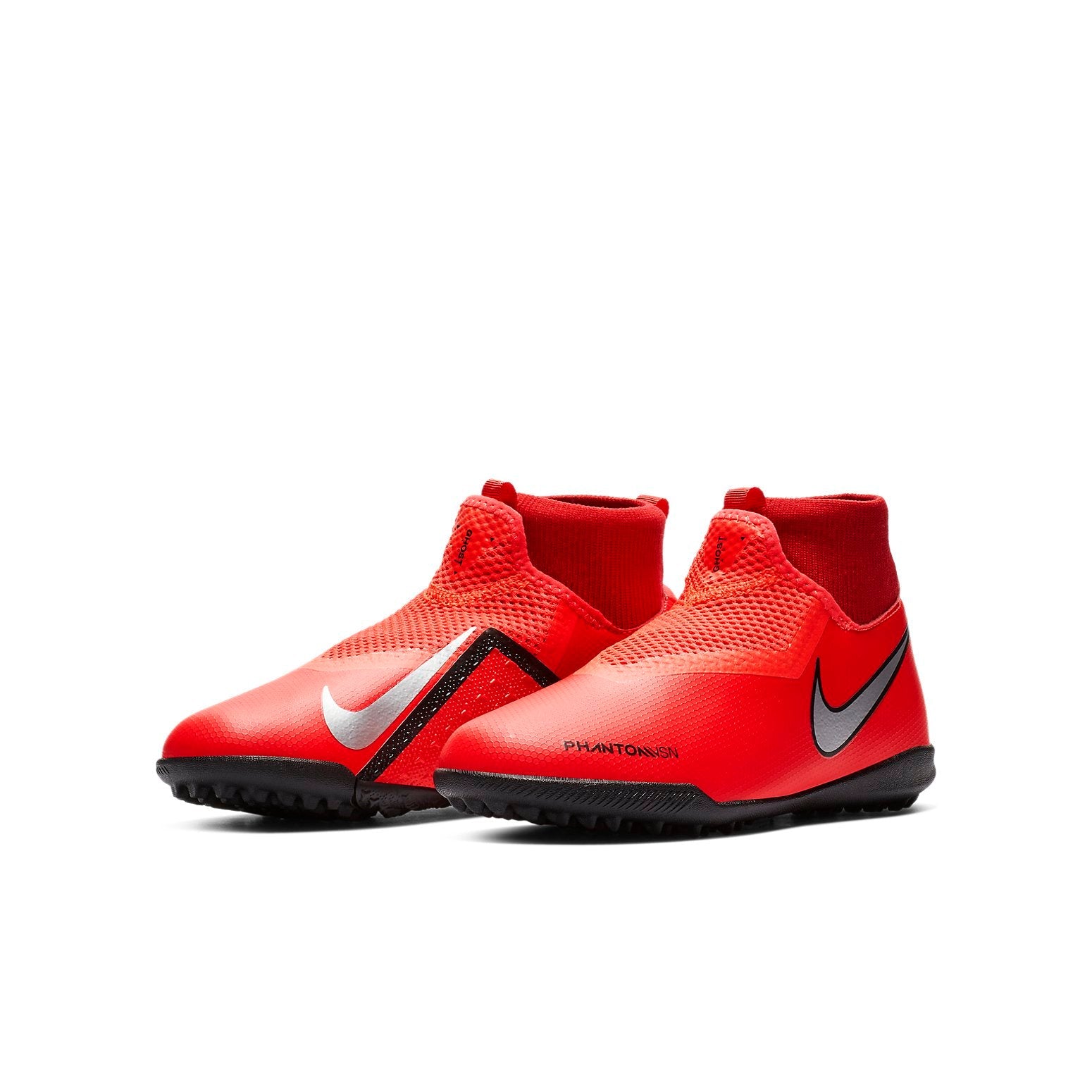 (GS) Nike Phantom Vision Academy DF TF 'Bright Crimson Metallic Silver Black' AO3292-600