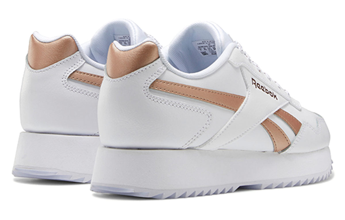 (WMNS) Reebok Royal Glide Ripple Double 'White Brown' FZ0967