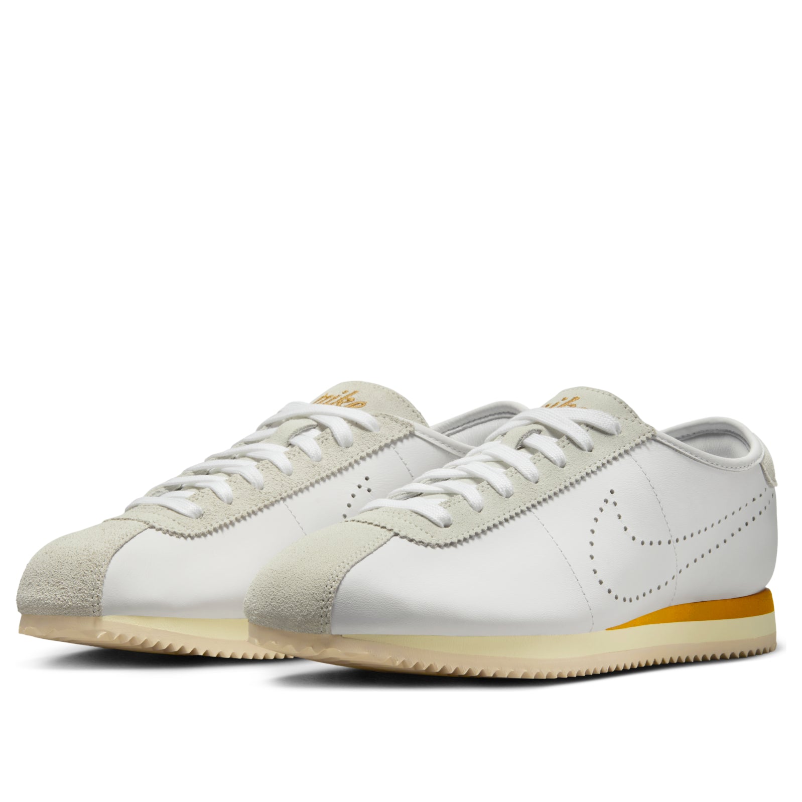 (WMNS) Nike Cortez 'White Bronze Perforated Swoosh' HQ1841-100
