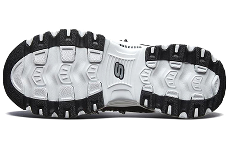 (WMNS) Skechers D'lites Running Shoes Black 13090-BKW