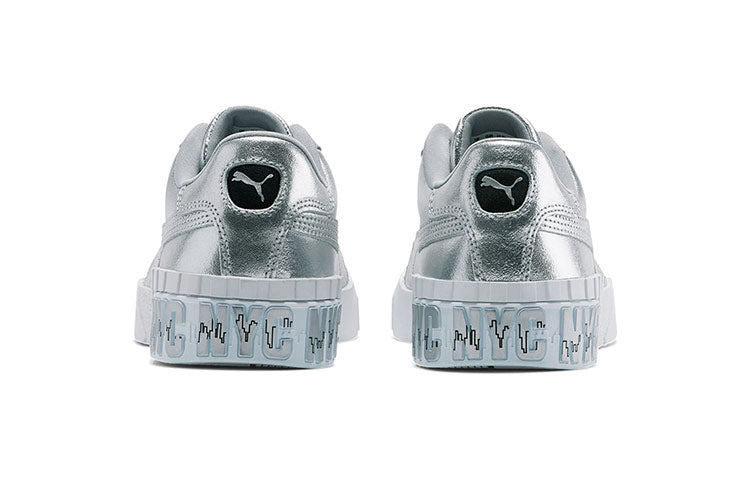 (WMNS) PUMA Cali Silver NYC 'Skyline Print' 372967-01