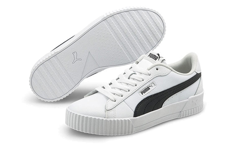 (WMNS) PUMA Carina Crew 'White Black' 374903-05