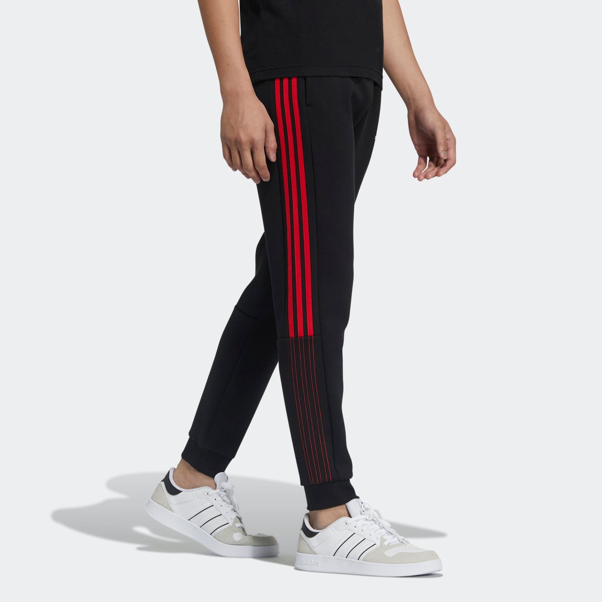 adidas neo Side Stripe Bundle Feet Sports Pants Black GP5747