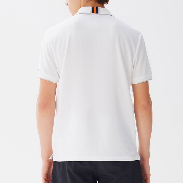 FILA Logo Embroidery Casual Short Sleeve PoloShirt Men's White F11M128116F-WT