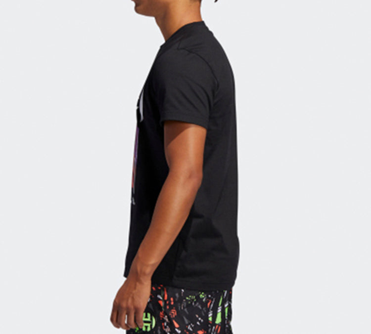 adidas Harden 3 GU Basketball Sports Short Sleeve Black FM4777