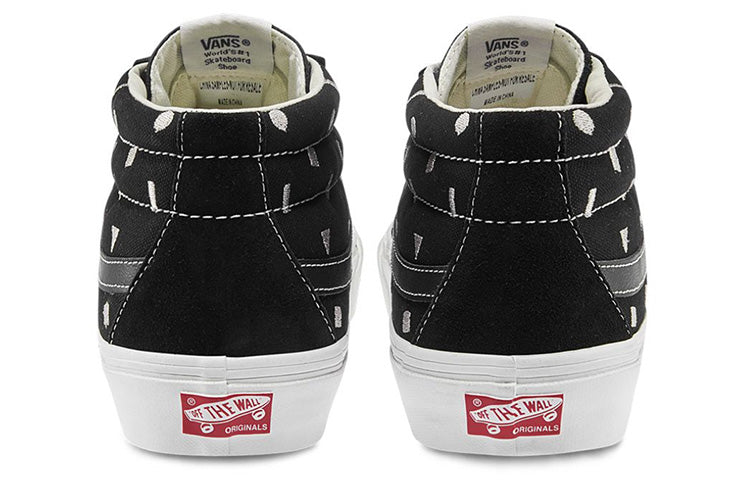 Vans OG SK8-Mid LX Black Geometry Pattern VN0A4BVCVZ7