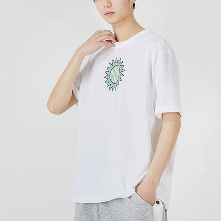 PUMA Downtown Graphic Tee Funny Printing Round Neck Short Sleeve White 535400-02