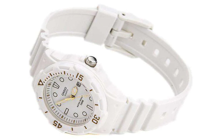 CASIO Waterproof Sports White Analog LRW-200H-7E2