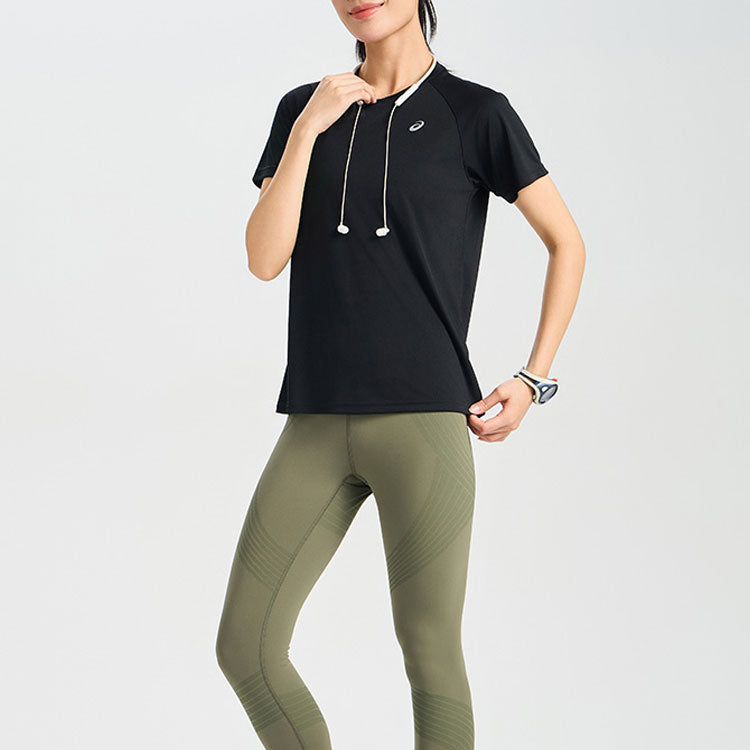 (WMNS) ASICS Inner Muscle Short Sleeve Top 'Performance Black' 2012D024-001