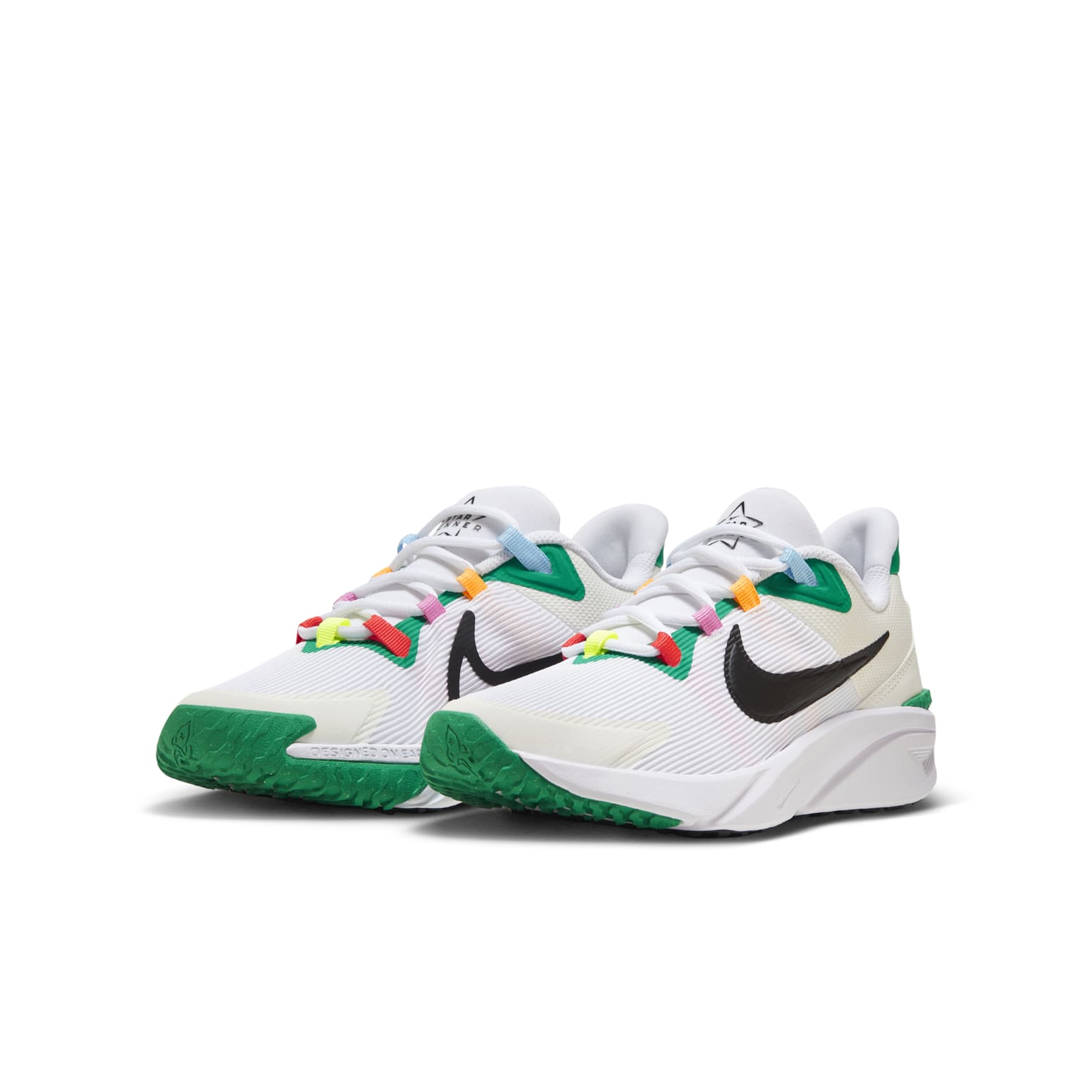 (GS) Nike Star Runner 4 Next Nature 'White Green Black' HM5636-101