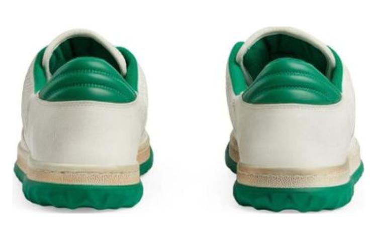 Gucci Mac80 Embroidered Sneakers 'White Green' 749896-AAB79-9148