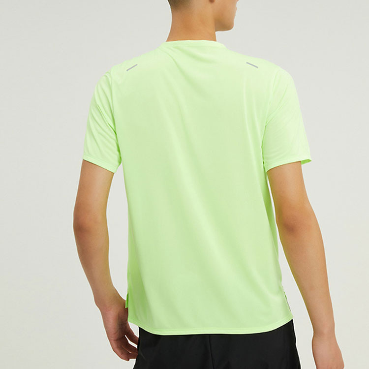 Nike Solid Color Reflective Logo Printing Round Neck Pullover Short Sleeve Green CZ9185-358