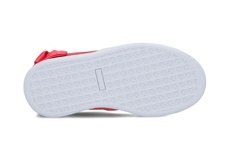 (PS) PUMA Suede Bow Ps Casual Shoes Red 367318-02
