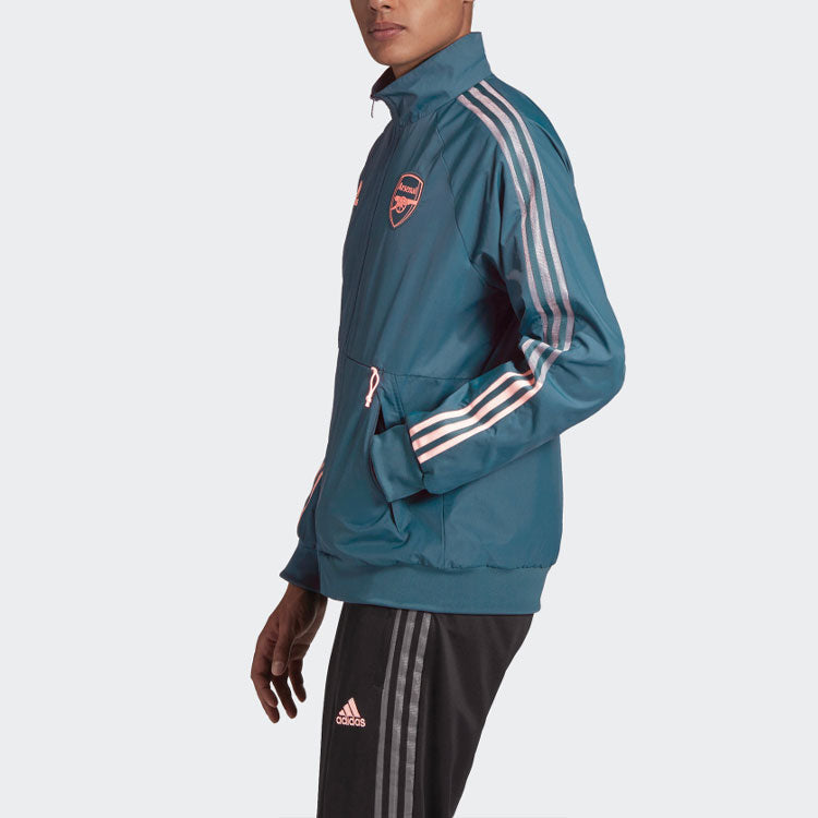 adidas Arsenal Soccer/Football Sports Jacket Green FQ6916