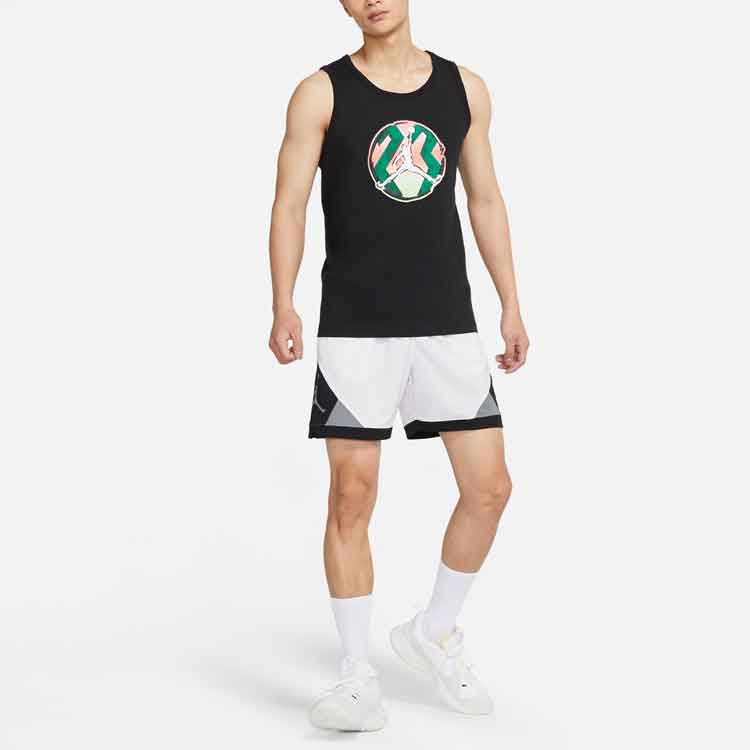 Air Jordan Pattern Printing Sports Vest Men's Black DQ5878-010