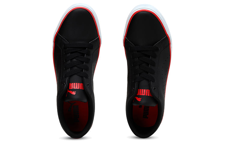 PUMA Rick Point Nu Idp Low Top Running Shoes Black/White/Red 367774-01