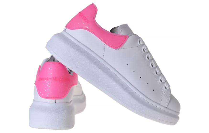 (WMNS) Alexander McQueen Oversized Sneakers 'White Bright Pink' 718157WIAF19753