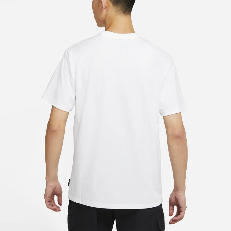 Nike Sportswear Swoosh Casual Sports Round Neck Logo Pocket Short Sleeve White DJ4134-100