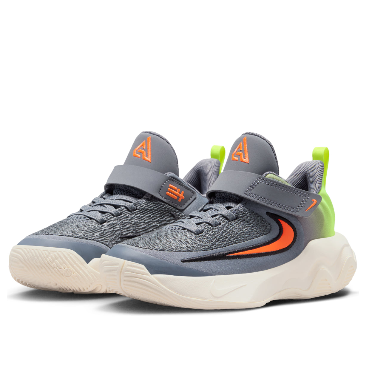 (PS) Nike Giannis Immortality 4 'Deep Gray Fluorescent Yellow' IH7665-500
