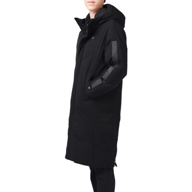 New Balance Street Style Long Down Jacket Asia Sizing 'Black' NQ94R041-BK