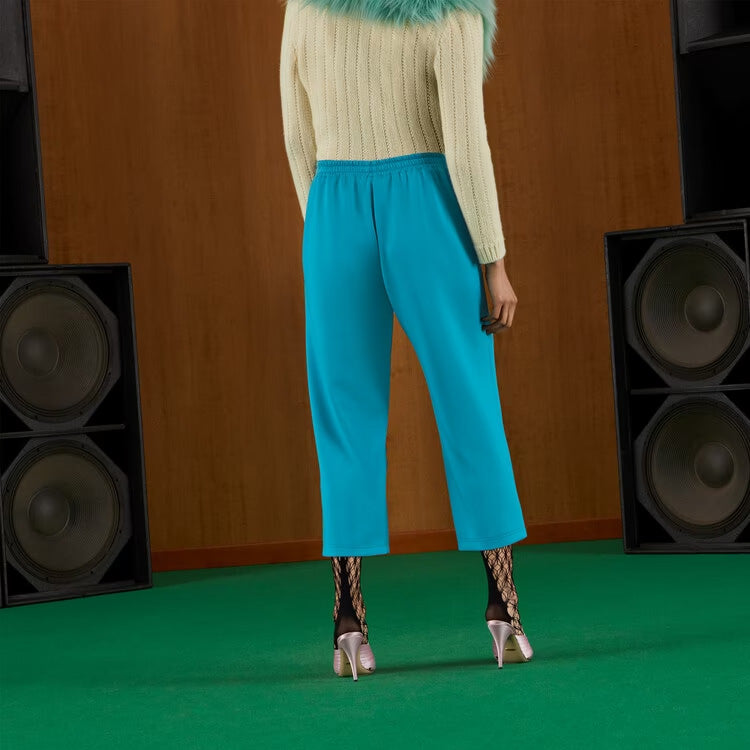 (WMNS) Gucci Neoprene Pants With Interlocking G 'Light Blue' 693166-XJD6F-4594