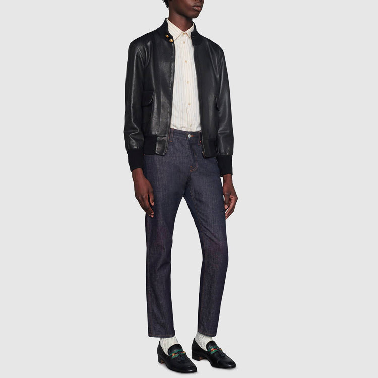 Gucci Tapered Washed Jeans 'Dark Blue Denim' 408637-XDBBS-4100