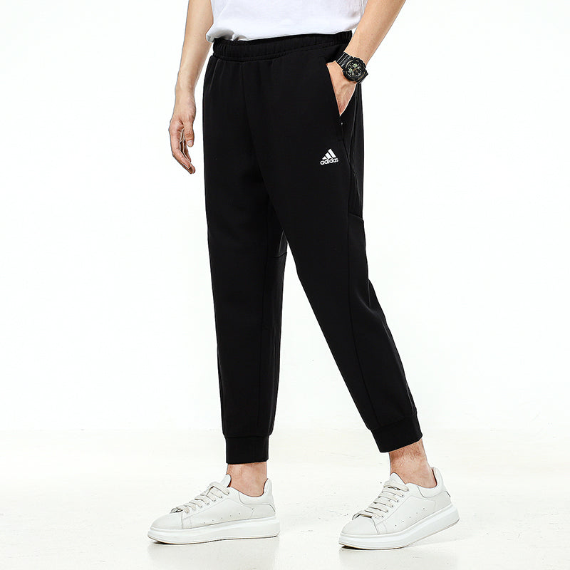 adidas Running Training Breathable Bundle Feet Sports Pants Black H65648