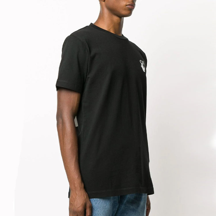 Off-White Agreement Printing Short Sleeve Black OMAA027F20FAB0131001