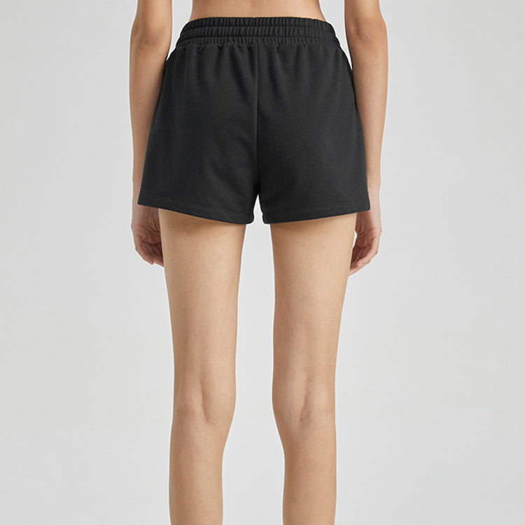 (WMNS) Skechers Lifestyle Series Short 'Black Grey Pink' L220W194